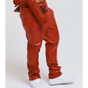 seventh heaven "foxes" pleather pants red medium NWOT